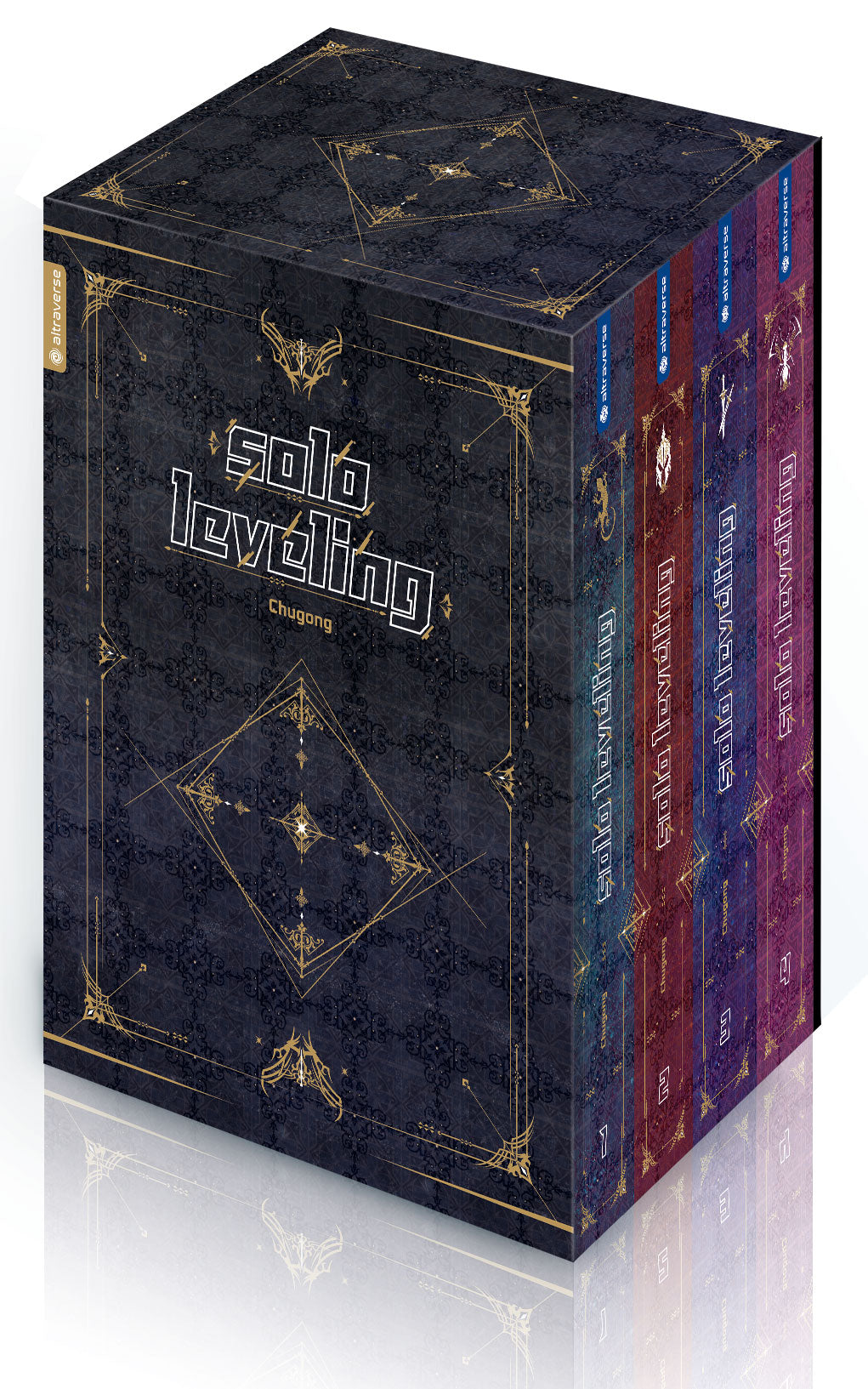 Solo Leveling Roman 01 - 04 mit Box - Autor: Chugong