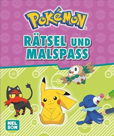 NELSON Mini-Bücher: Pokémon: Pikachu #4 - Rätsel und Malspass