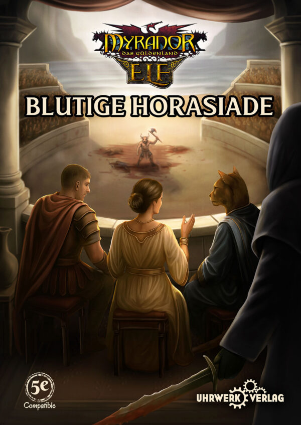 Myranor 5E (ELF) - Abenteuer - Blutige Horasiade - Soft Cover - Deutsche Ausgabe