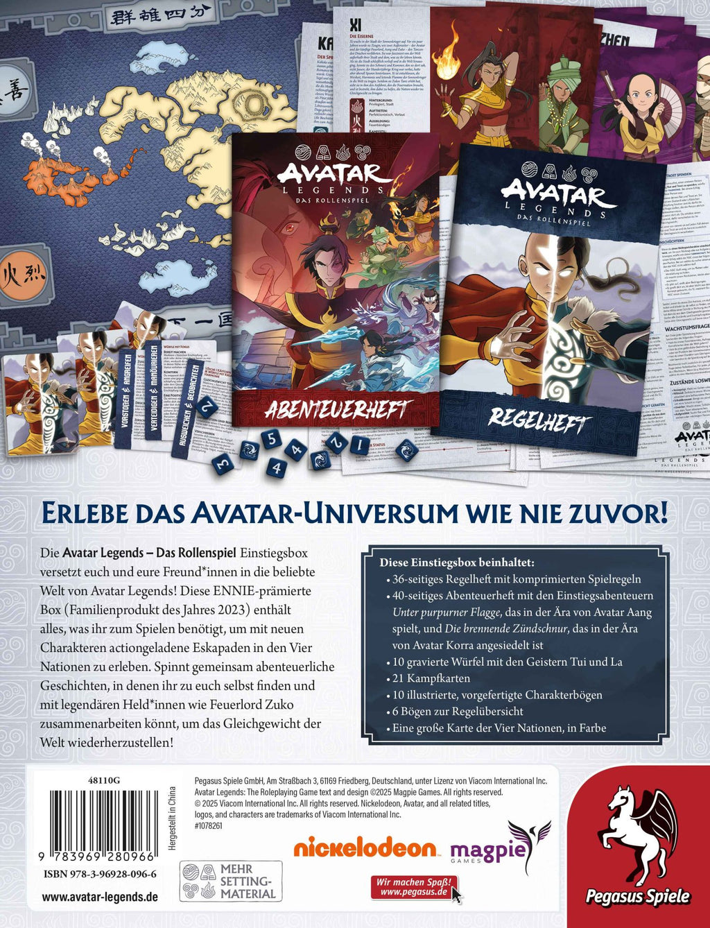 Avatar Legends: Das Rollenspiel - Einstiegsbox - Deutsche Ausgabe