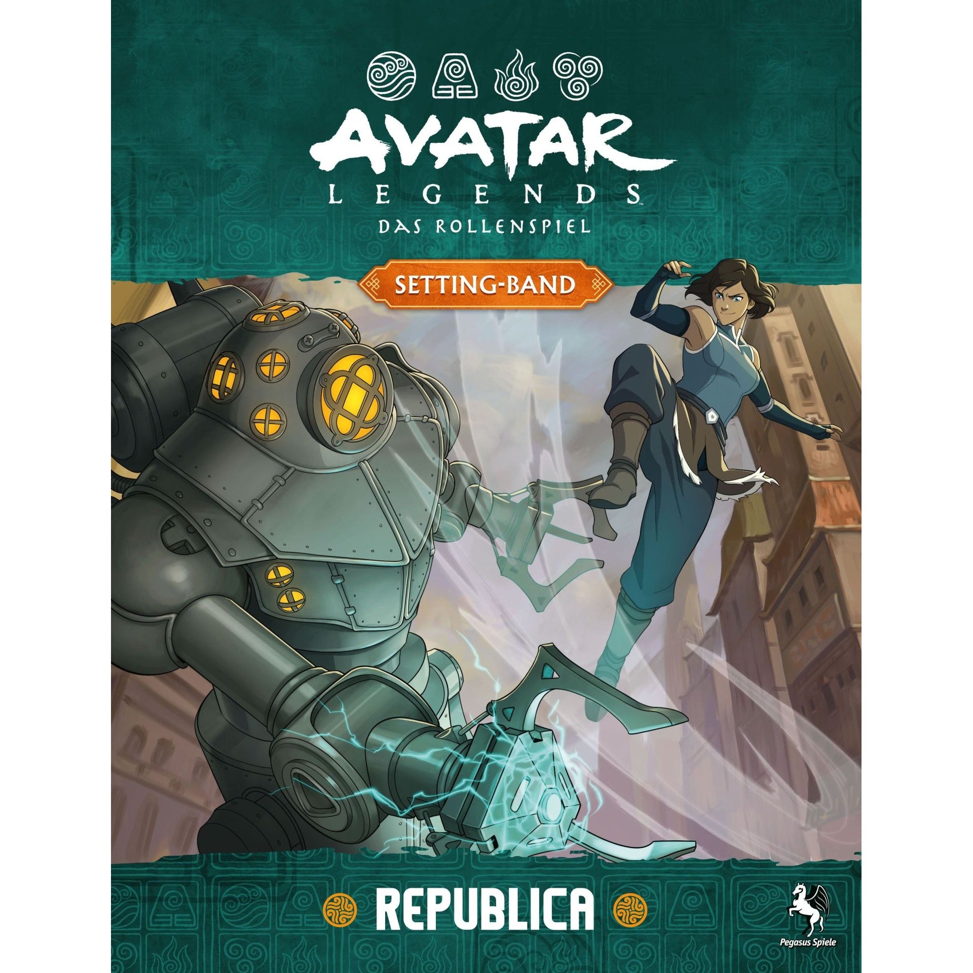 Avatar Legends: Das Rollenspiel - Handbuch - Setting-Band: Republica - Hardcover - Deutsche Ausgabe