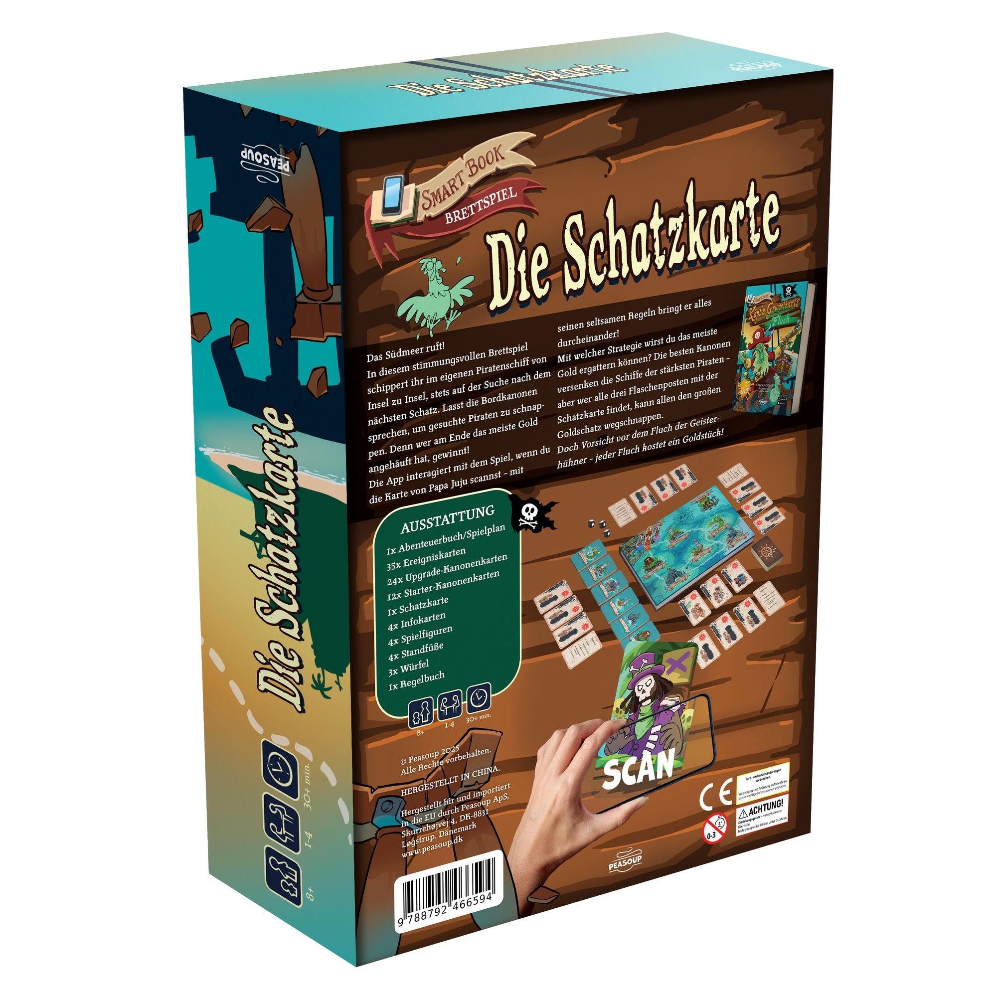 Die Schatzkarte Brettspiel - interactives Solo-Spiel - ab 8 Jahren