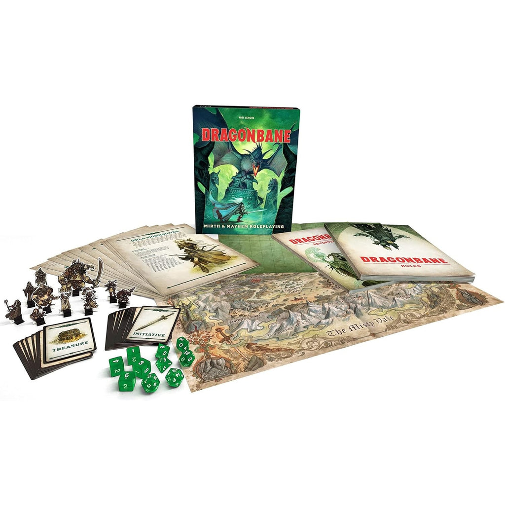 Dragonbane - BOX - inkl. Abenteuerbuch, Regelbuch, Soloabenteuer und vielem mehr, vollfarbig - Deutsche Ausgabe
