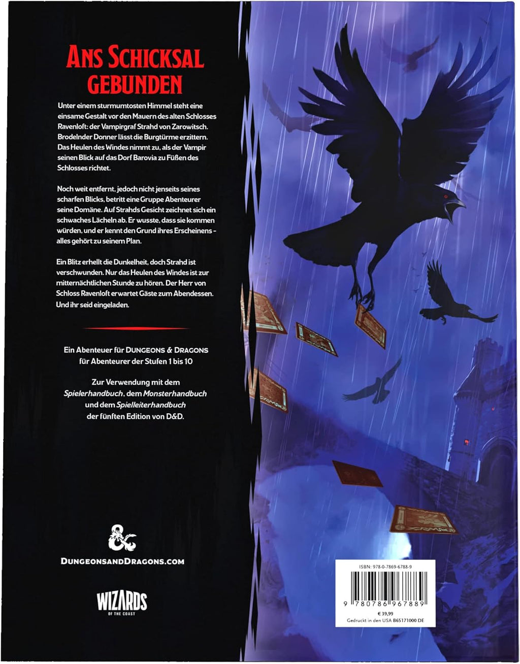 Dungeons & Dragons - Abenteuer - Fluch des Strahd - Hard Cover - Deutsche Ausgabe