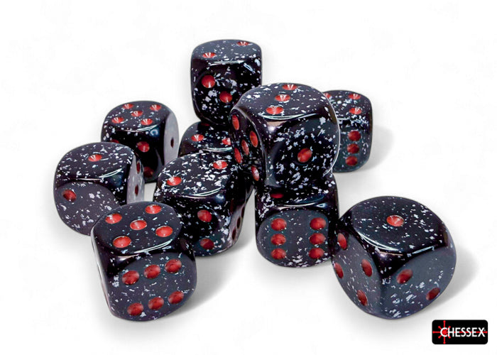 Chessex - 12er Box Würfel - Speckled Space 16mm D6 Dice Block (12 dice)