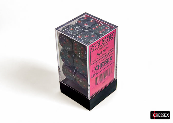 Chessex - 12er Box Würfel - Speckled Space 16mm D6 Dice Block (12 dice)