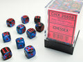 Chessex - 36er Box Würfel - Gemini Black-Starlight/red 12mm D6 Dice Block (36 dice)