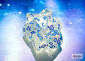 Chessex - 7er Set Würfel - Borealis Icicle/light blue Luminary Polyhedral 7-Dice Set