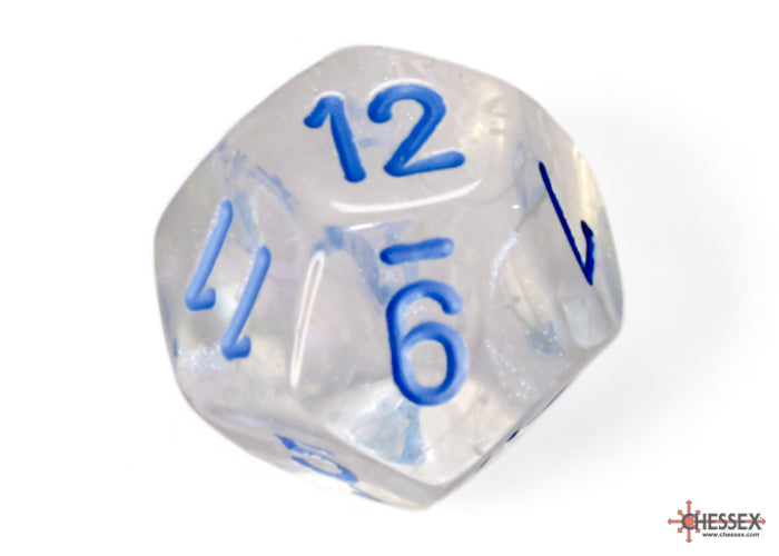 Chessex - 7er Set Würfel - Borealis Icicle/light blue Luminary Polyhedral 7-Dice Set
