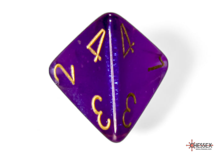 Chessex - 7er Set Würfel - Borealis Royal Purple/gold Luminary Polyhedral 7-Dice Set