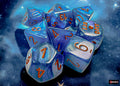 Chessex - 8er Set Würfel - Lab Dice Borealis Midnight/copper Polyhedral 8-Dice Set