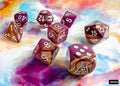 Chessex - 8er Set Würfel - Lab Dice Gemini Copper-Purple/white Polyhedral 8-Dice Set