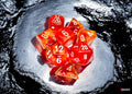 Chessex - 8er Set Würfel - Lab Dice Nebula Molten/white Luminary™ Polyhedral 8-Dice Set