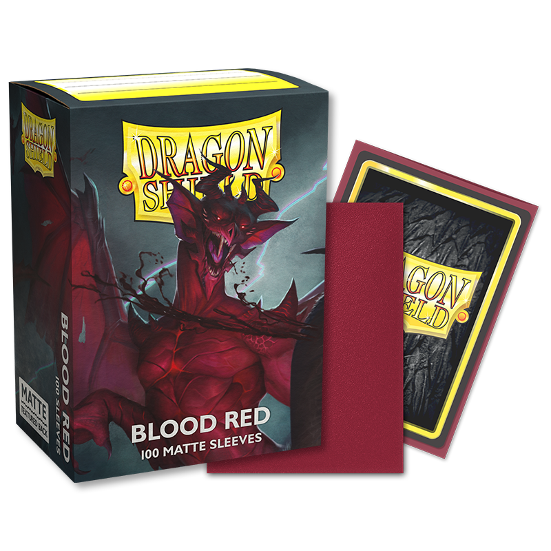 DS - Standard Sleeves - Blood Red [Matte] - (100 Sleeves)
