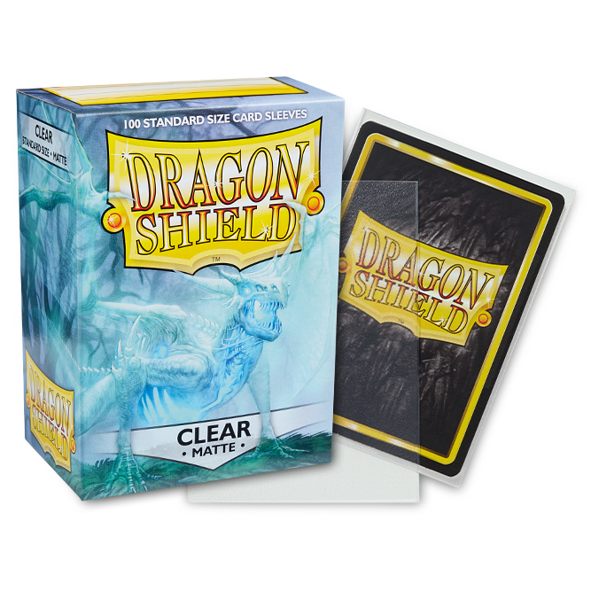 DS - Standard Sleeves - Clear [Matte] - (100 Sleeves)