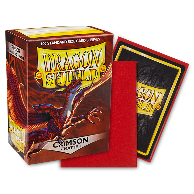 DS - Standard Sleeves - Crimson [Matte] - (100 Sleeves)