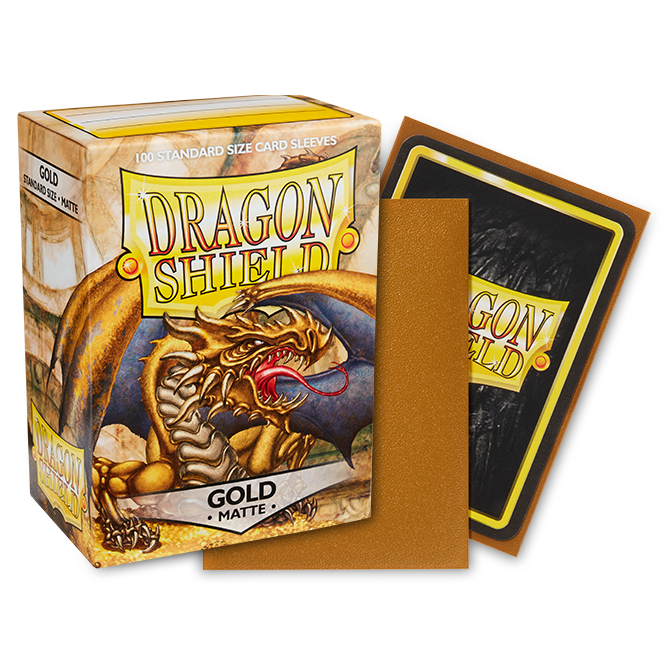 DS - Standard Sleeves - Gold [Matte] - (100 Sleeves)