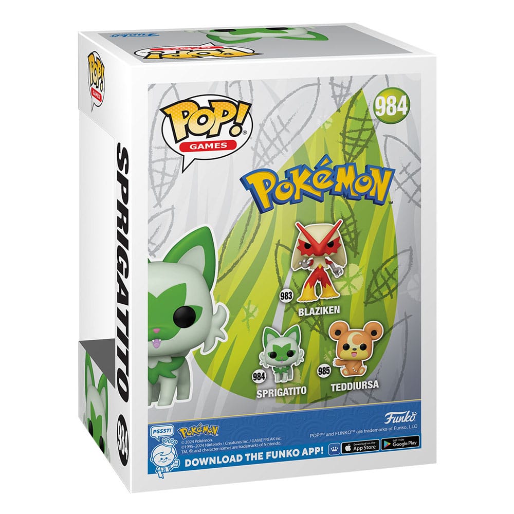 Pokémon POP! Games Vinyl Figur Sprigatito(EMEA) 9 cm