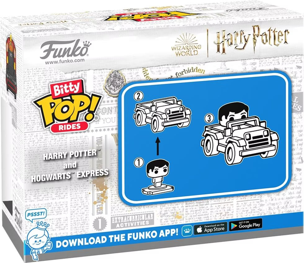 Harry Potter Bitty POP! Rides Vinyl Figur Harry Potter w/Hogwarts Express 2,5 cm
