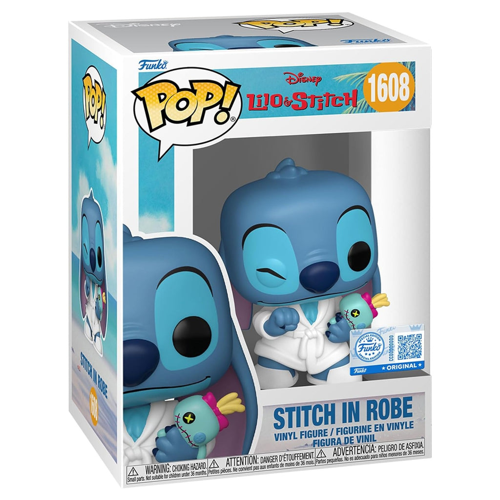 Lilo & Stitch POP! Vinyl Figur Stitch in Robe 9 cm