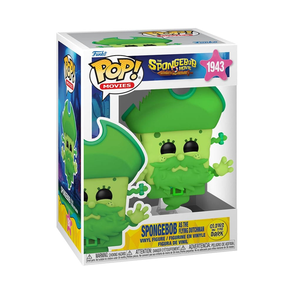 SpongeBob Schwammkopf POP! Vinyl Figur SpongeBob as the Flying Dutchman (Glow) 9 cm