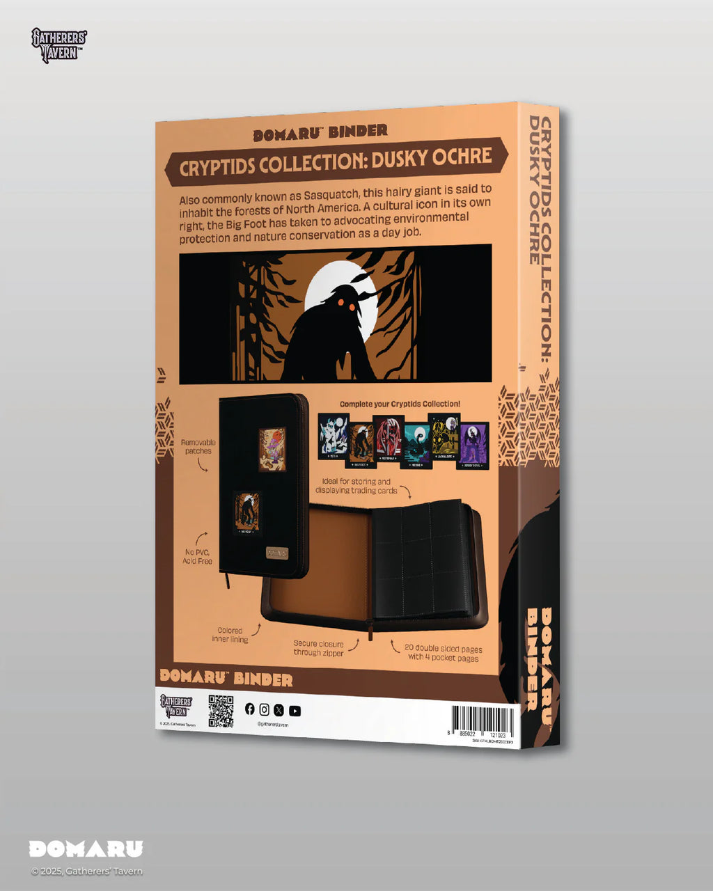 Gatherers' Tavern - DOMARU 9-Pocket BINDER - Cryptids Collection: Dusky Ochre