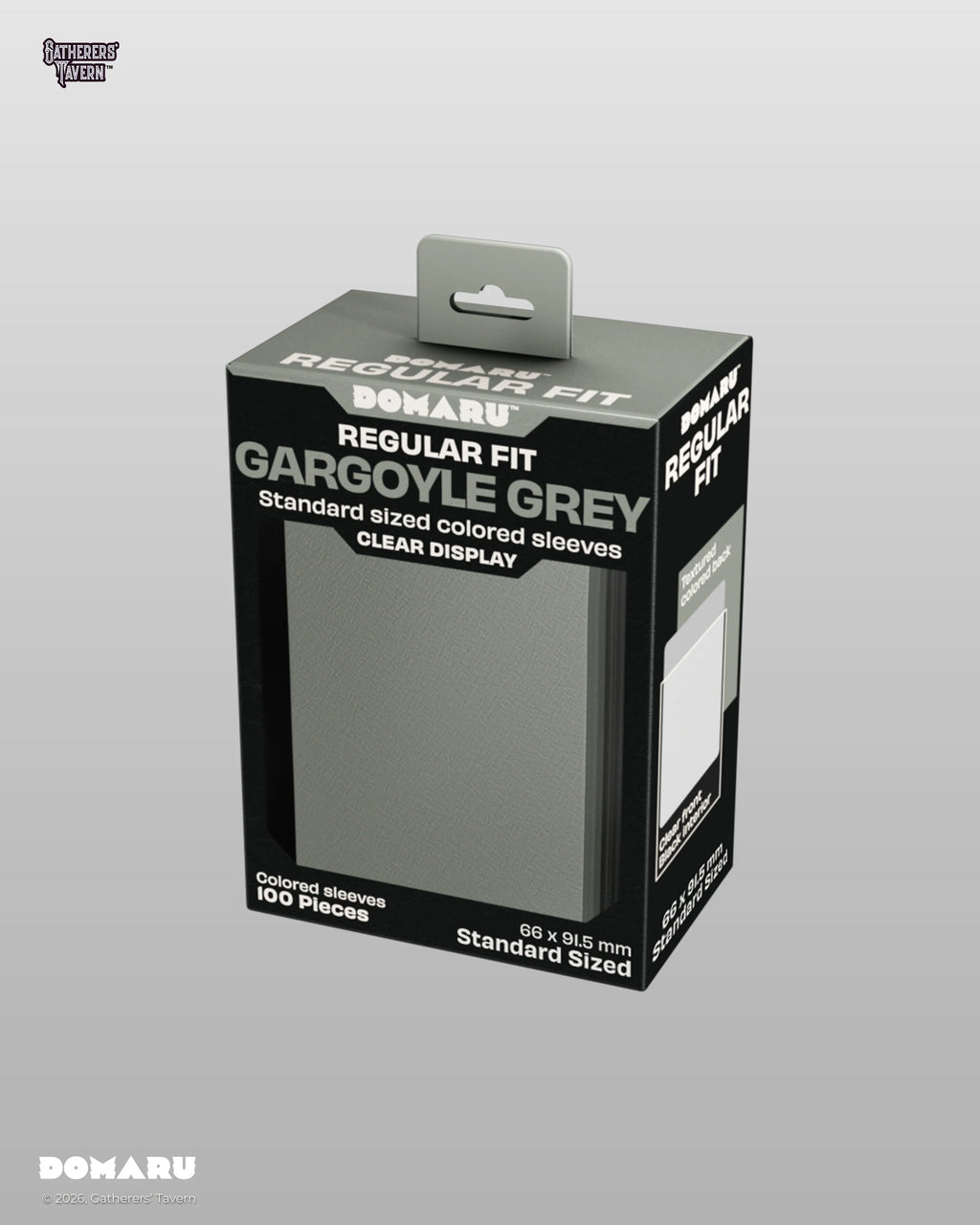 Gatherers' Tavern - DOMARU Regular Fit Sleeves: Gargoyle Grey (100 Sleeves)