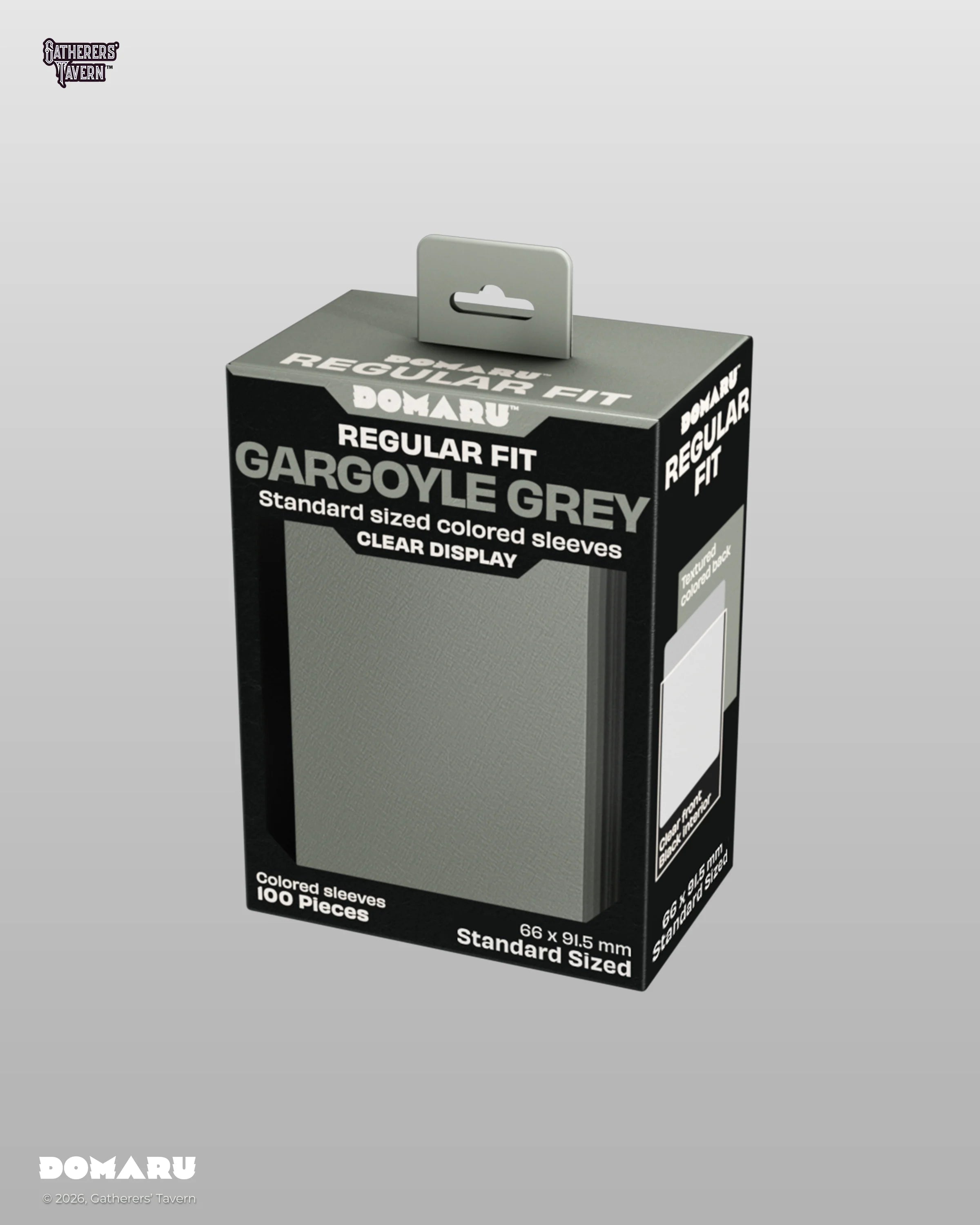 Gatherers' Tavern - DOMARU Regular Fit Sleeves: Gargoyle Grey (100 Sleeves)