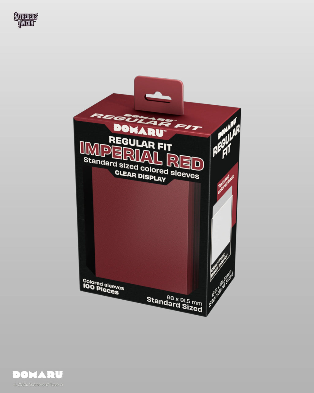Gatherers' Tavern - DOMARU Regular Fit Sleeves: Imperial Red (100 Sleeves)