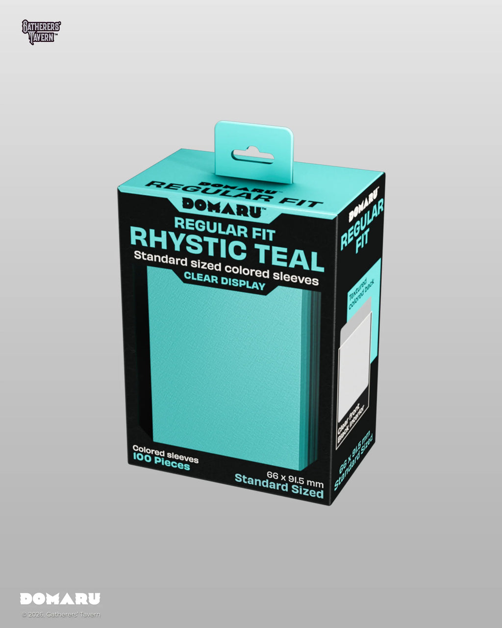 Gatherers' Tavern - DOMARU Regular Fit Sleeves: Rhystic Teal (100 Sleeves)