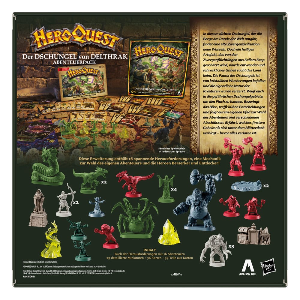 HeroQuest - Brettspiel-Erweiterung - Der Dschungel von Delthrak - Abenteuerpack (deutsch)