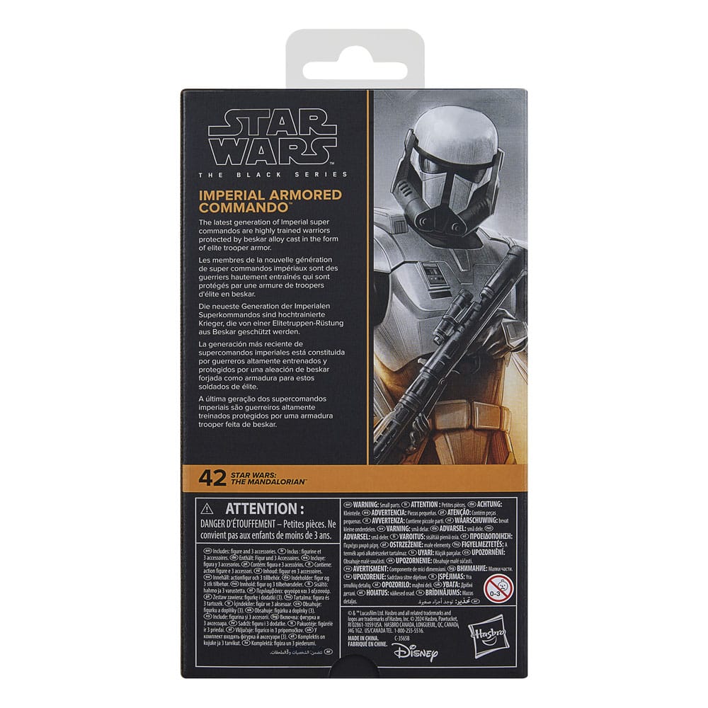Actionfigur - Star Wars: The Mandalorian Black Series Imperial Armored Commando - 15 cm