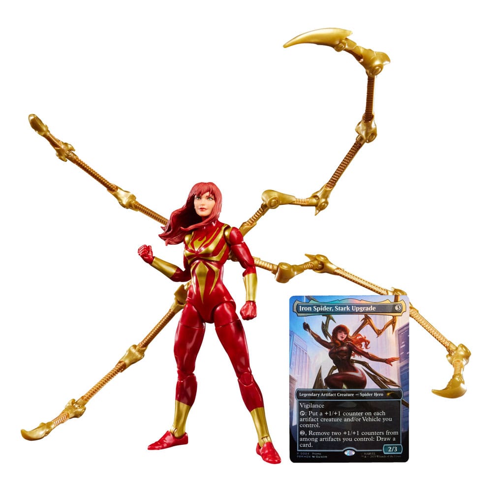 Marvel Legends Magic: The Gathering Actionfigur Mary Jane Watson (Iron Spider) 15 cm + exklusive Foil-Karte