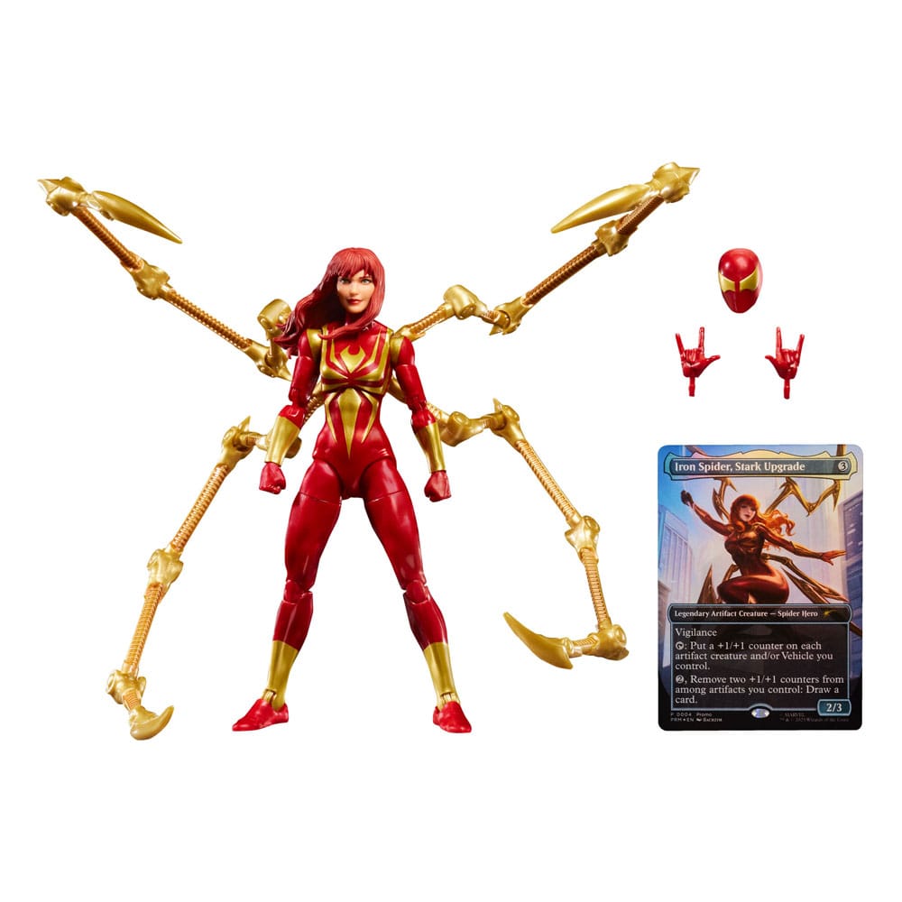 Marvel Legends Magic: The Gathering Actionfigur Mary Jane Watson (Iron Spider) 15 cm + exklusive Foil-Karte