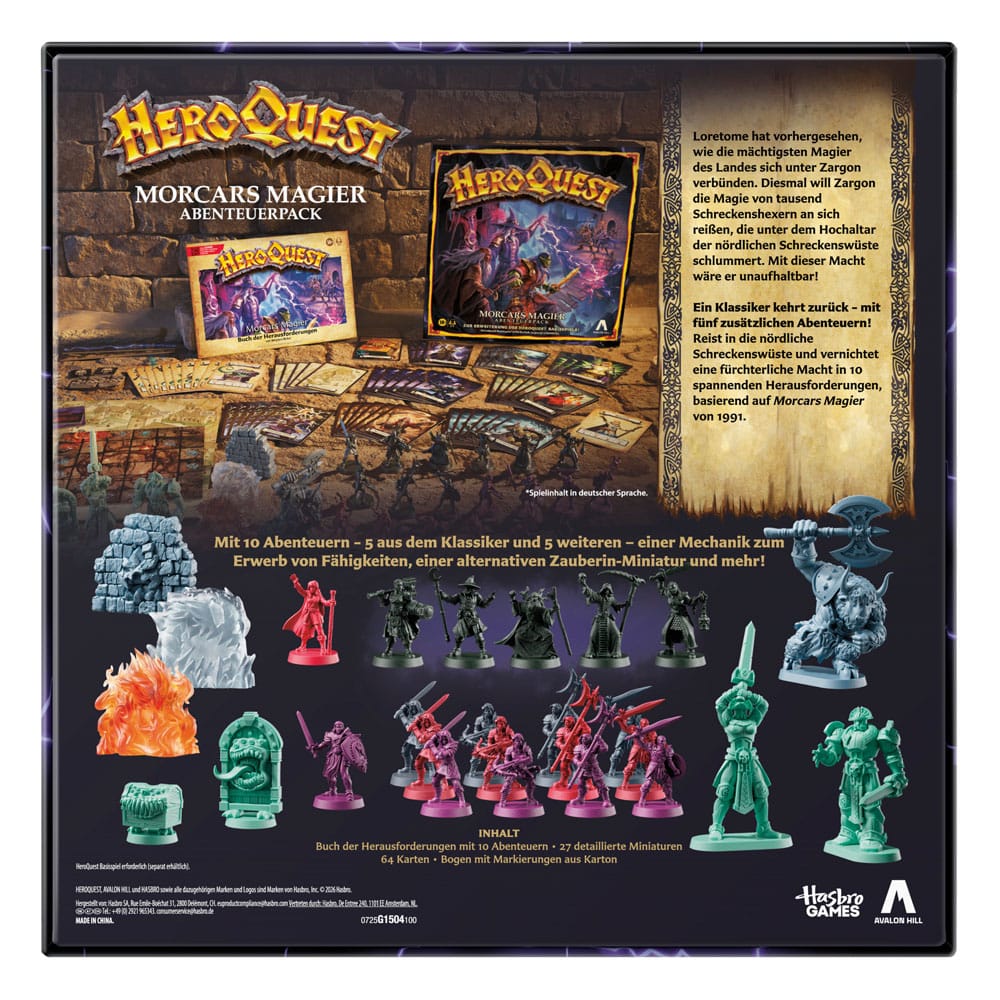 HeroQuest - Brettspiel-Erweiterung - Morcars Magier - Abenteuerpack (deutsch) - ab 14 Jahren