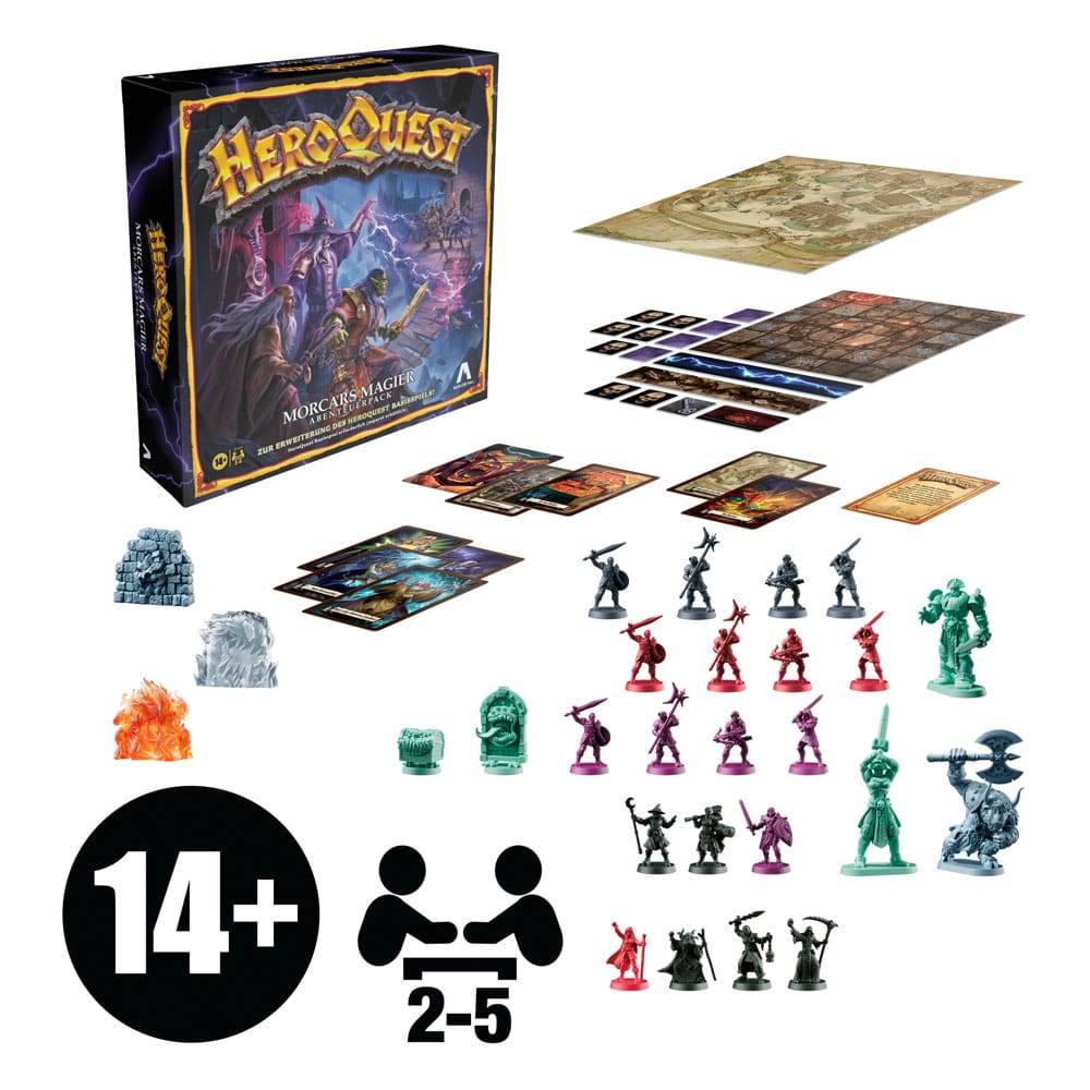 HeroQuest - Brettspiel-Erweiterung - Morcars Magier - Abenteuerpack (deutsch) - ab 14 Jahren
