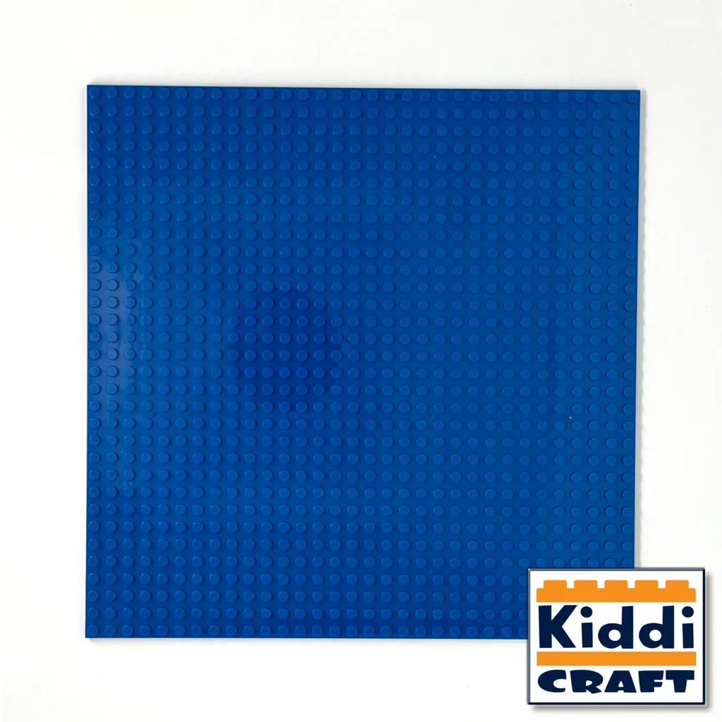 Kiddicraft - Stackable Baseplate 32 x 32 Noppen (25,5 x 25,5cm) - Blau