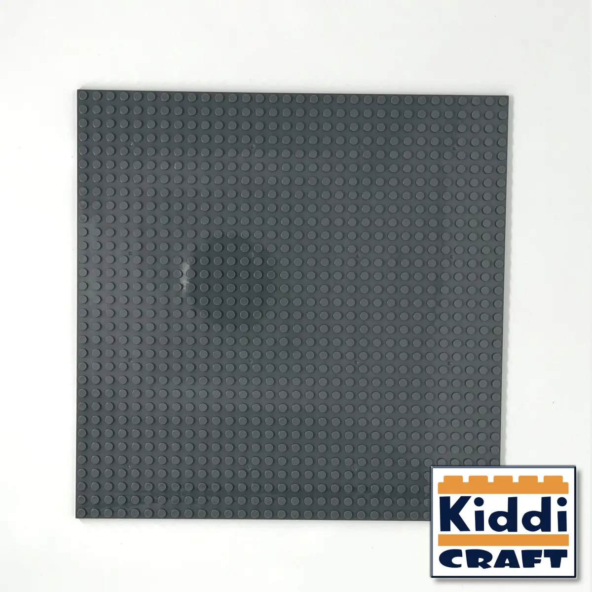 Kiddicraft - Stackable Baseplate 32 x 32 Noppen (25,5 x 25,5cm) - Dunkelgrau