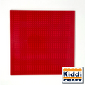 Kiddicraft - Stackable Baseplate 32 x 32 Noppen (25,5 x 25,5cm) - Rot