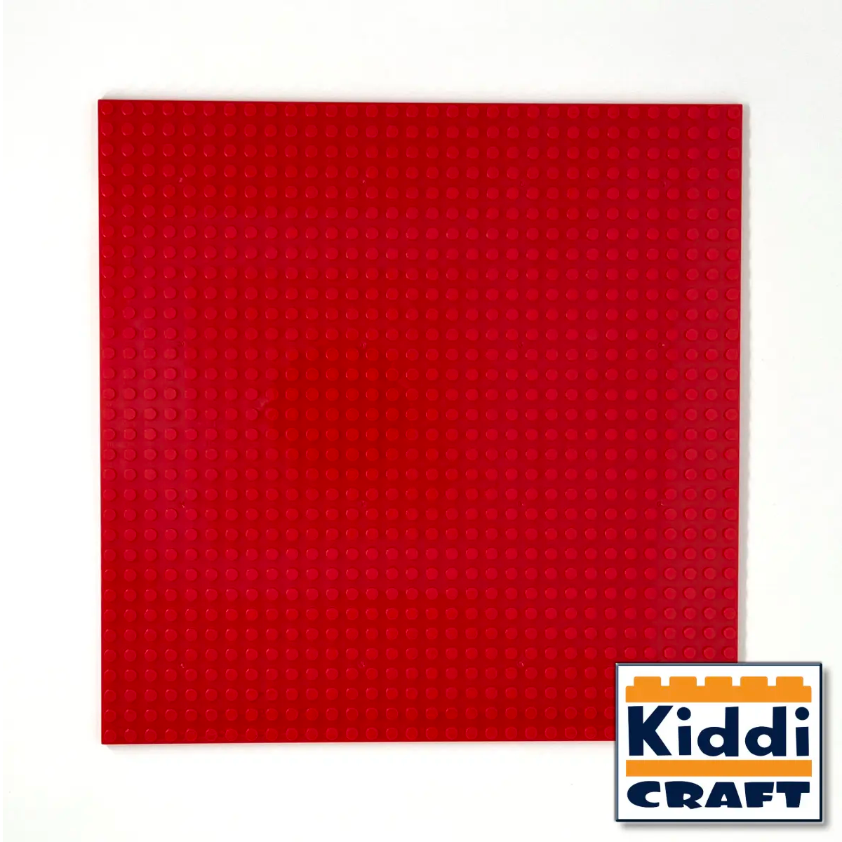 Kiddicraft - Stackable Baseplate 32 x 32 Noppen (25,5 x 25,5cm) - Rot