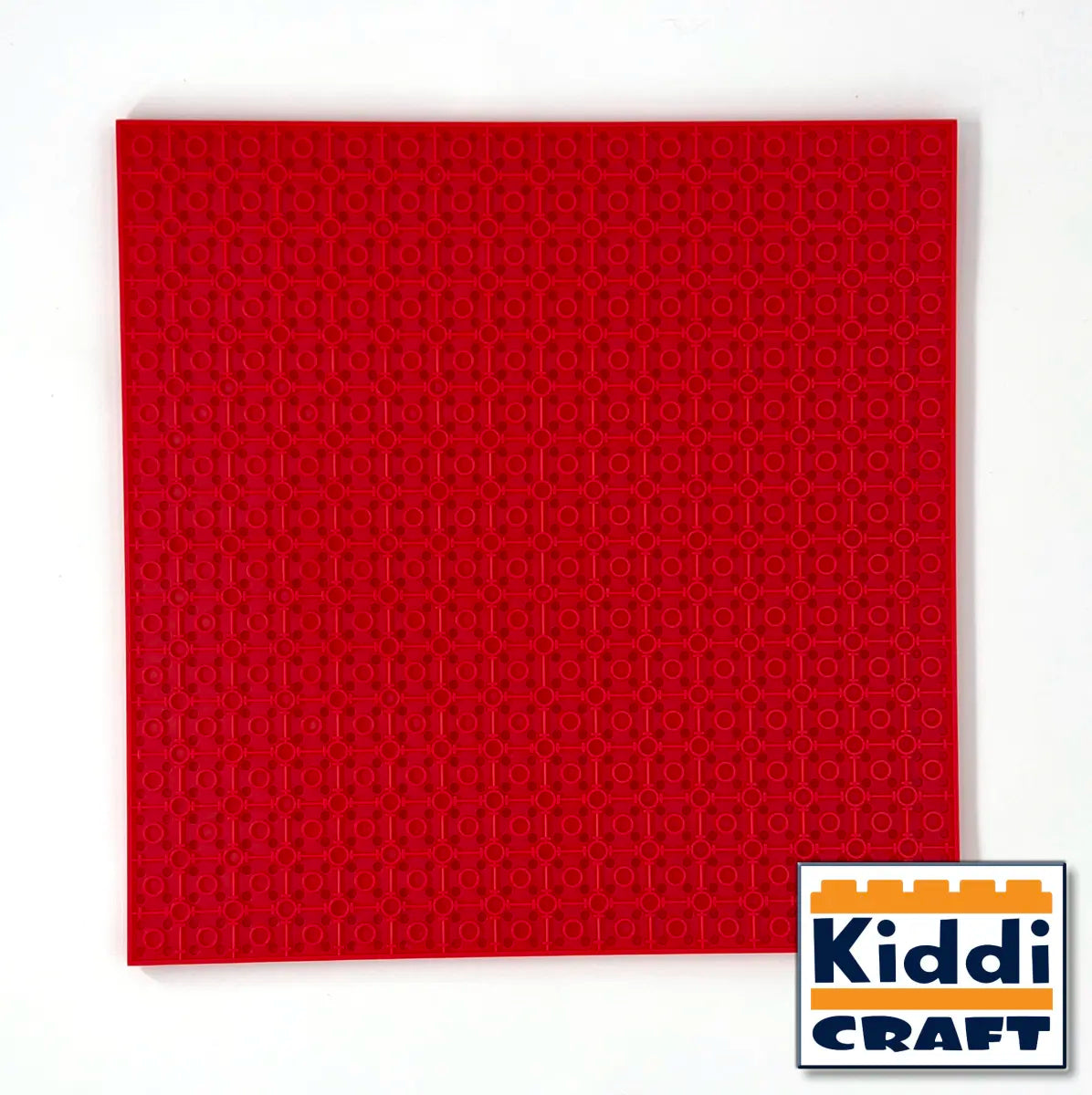 Kiddicraft - Stackable Baseplate 32 x 32 Noppen (25,5 x 25,5cm) - Rot