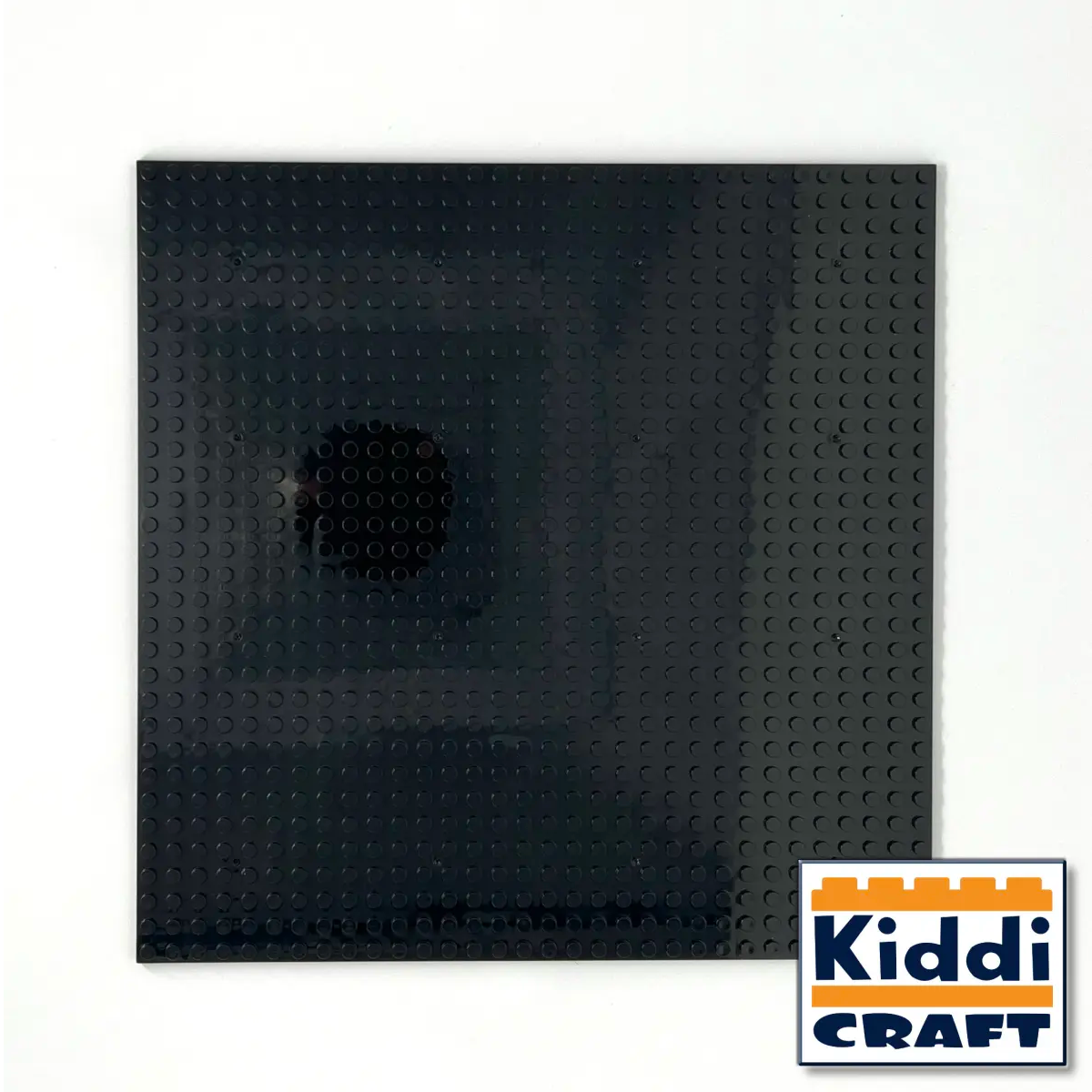 Kiddicraft - Stackable Baseplate 32 x 32 Noppen (25,5 x 25,5cm) - Schwarz