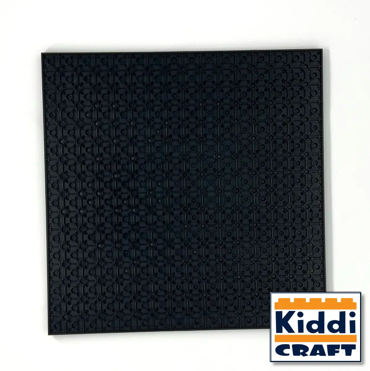 Kiddicraft - Stackable Baseplate 32 x 32 Noppen (25,5 x 25,5cm) - Schwarz