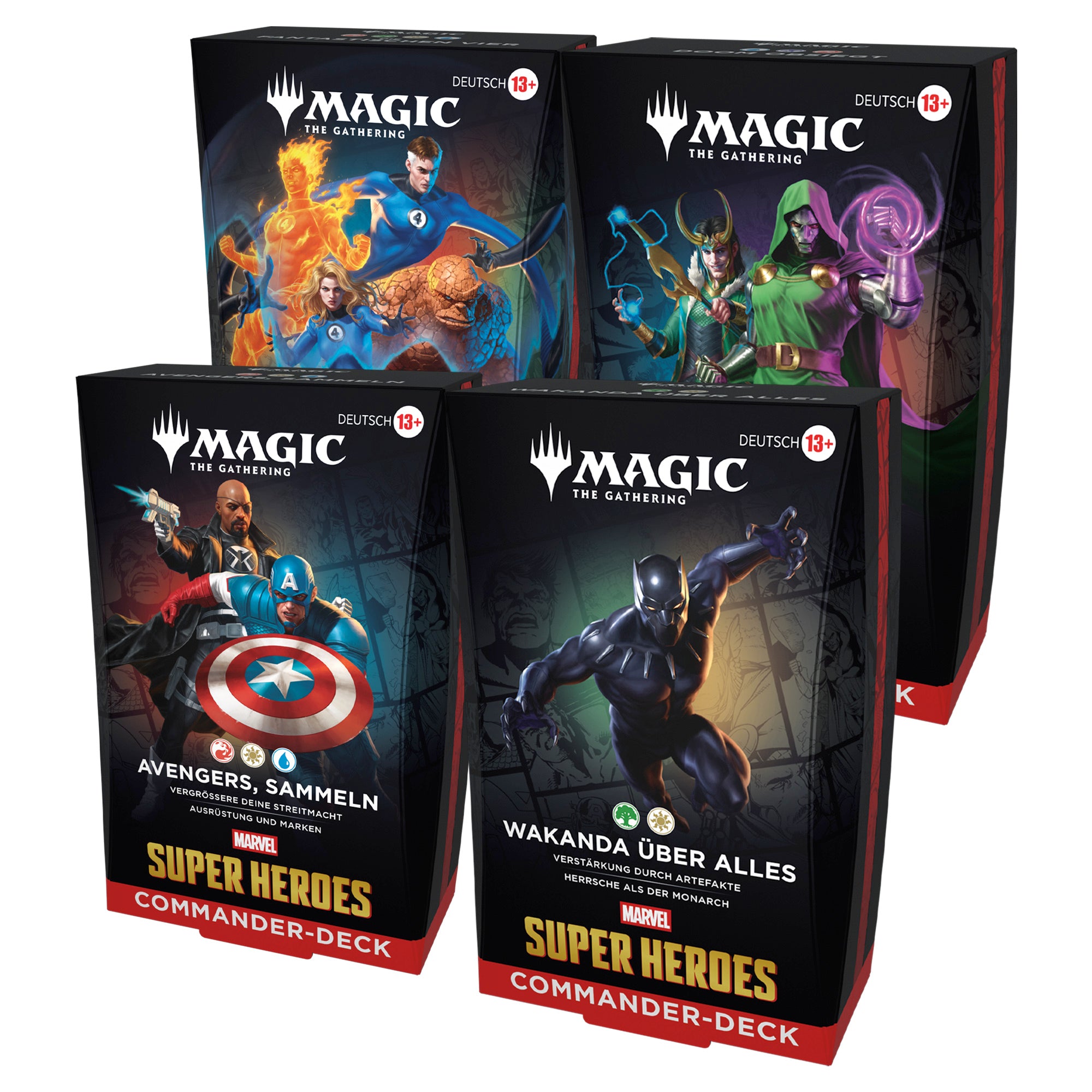 MTG - Marvel Super Heroes - Commander Deck Display (4 Decks) - Deutsch - (Vorbestellung - Release: 26.06.2026)
