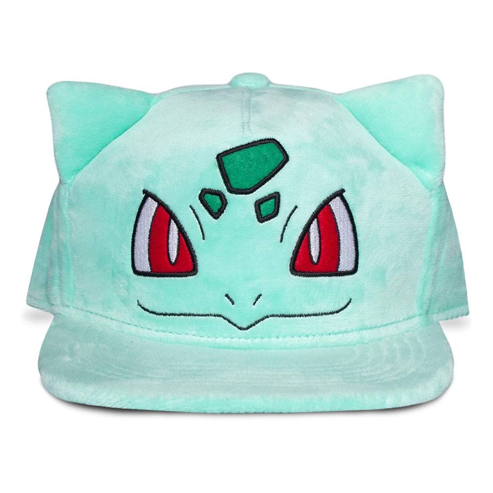 Cap - Pokémon Plüsch Snapback Cap Bulbasaur