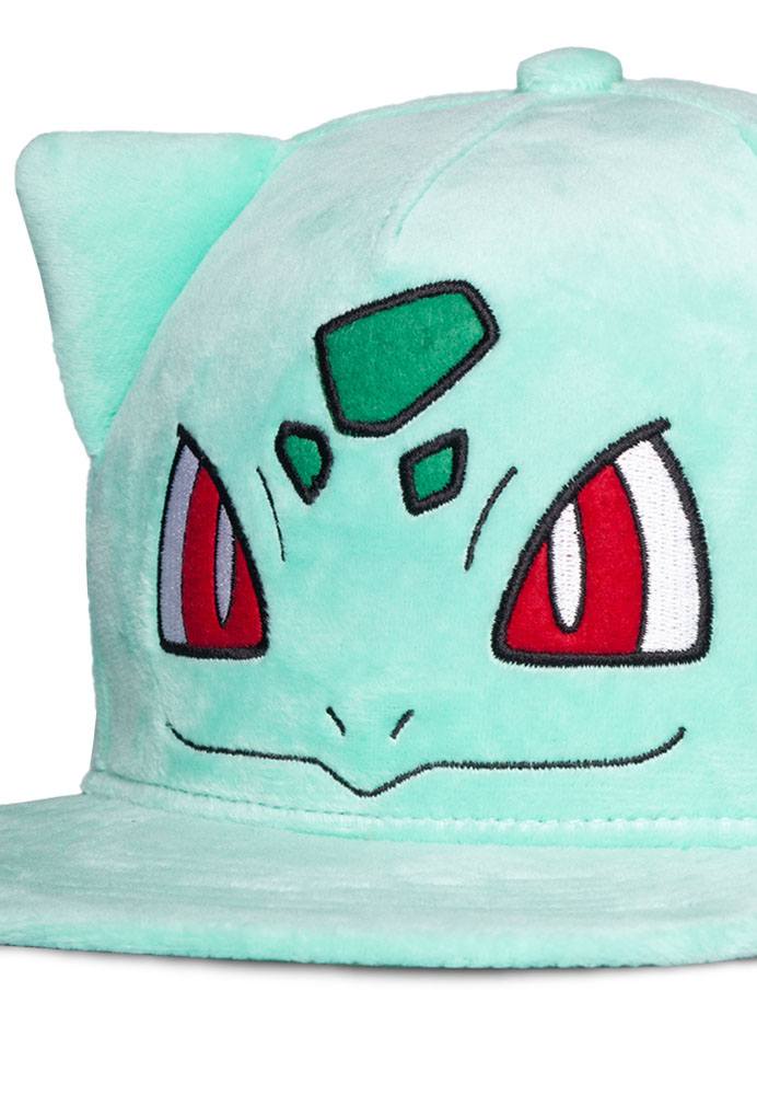 Cap - Pokémon Plüsch Snapback Cap Bulbasaur