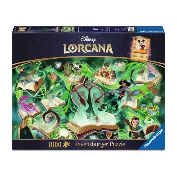 Disney Lorcana Puzzle Glimmers of the Realm: Emerald (1000 Teile)