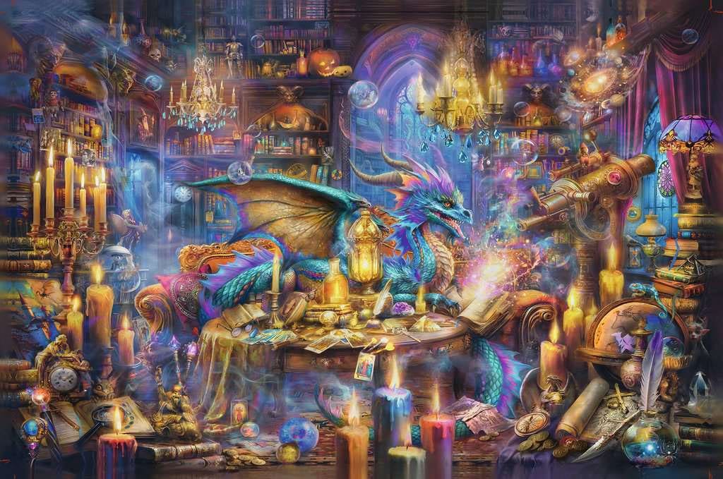 Ravensburger Puzzle Drachenbibliothek (3000
Teile)