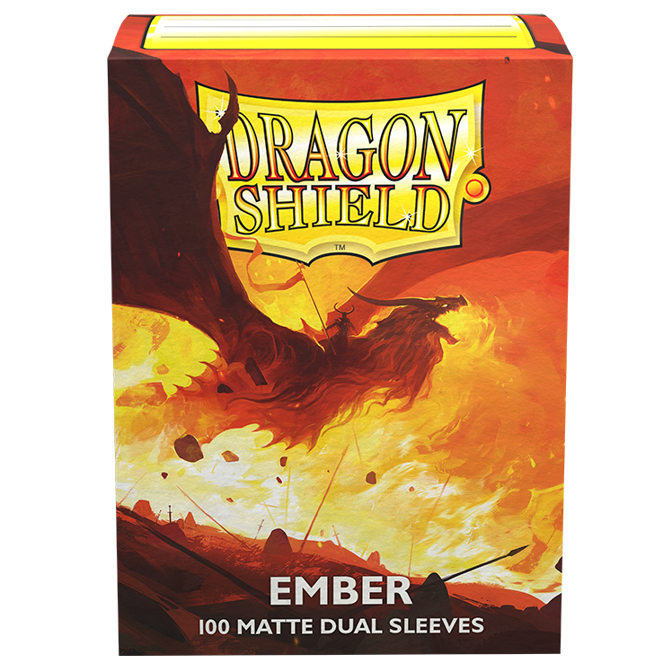 DS - Standard Dual Sleeves - Ember [Matte] - (100 Sleeves)