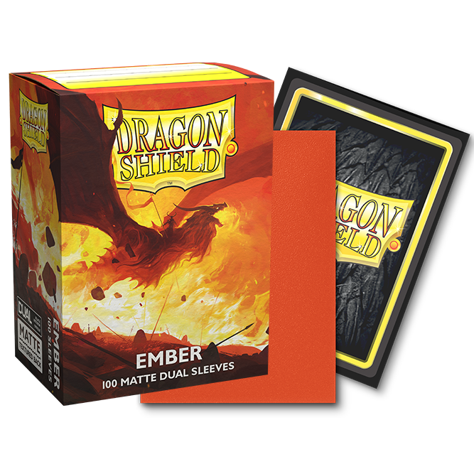 DS - Standard Dual Sleeves - Ember [Matte] - (100 Sleeves)